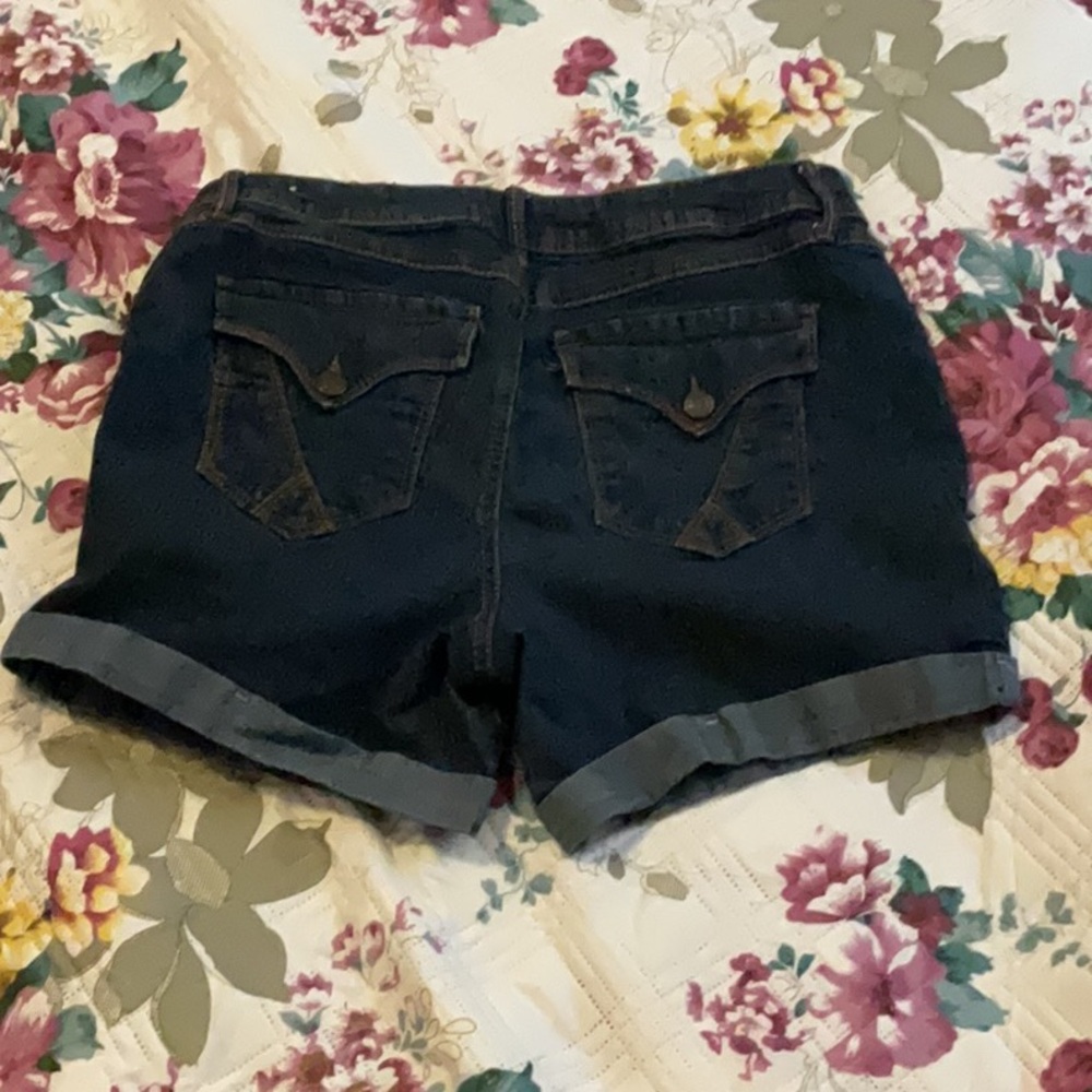 Canyon River Blues cuffed Denim Bermuda Shorts Zipper closure Size 14 - Picture 2 of 4